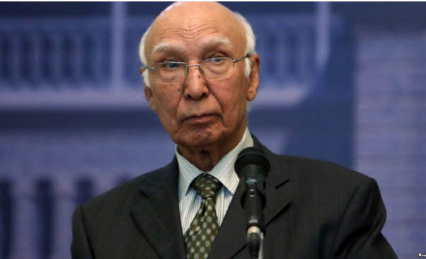 Madrasas in N  Waziristan Hub of Terror  Activities: Sartaj Aziz